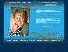 Tablet Screenshot of gretamatassa.com